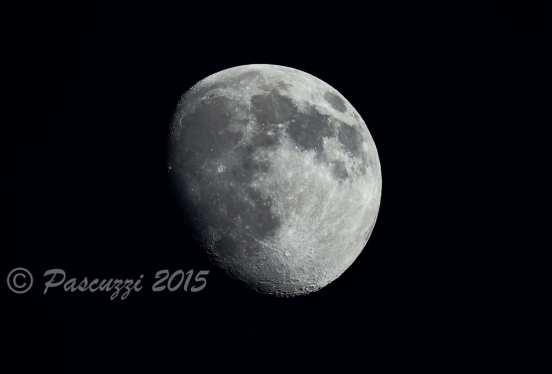 10 Day Old Waxing Gibbous Moon - 7/27/15