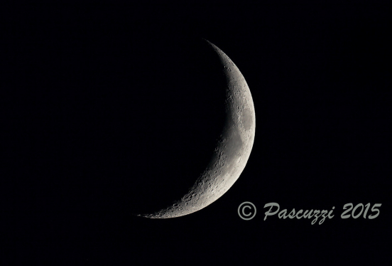 4 Day Old Crescent Moon - 9/17/15