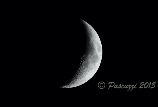 5 Day Old Crescent Moon - 9/18/15